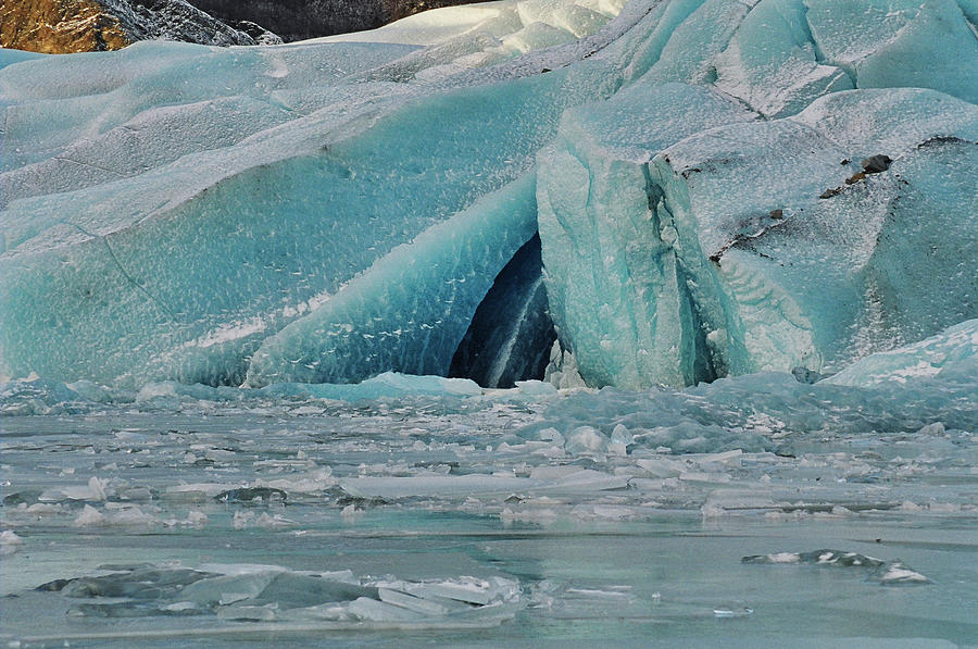 Mendenhall Glacier Face - Captured on Film Photograph by Cathy Mahnke