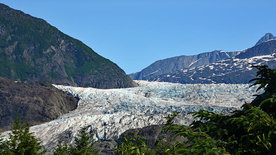 Mendenhall Glacier in Juneau, Alaska Photograph by Carla Parris