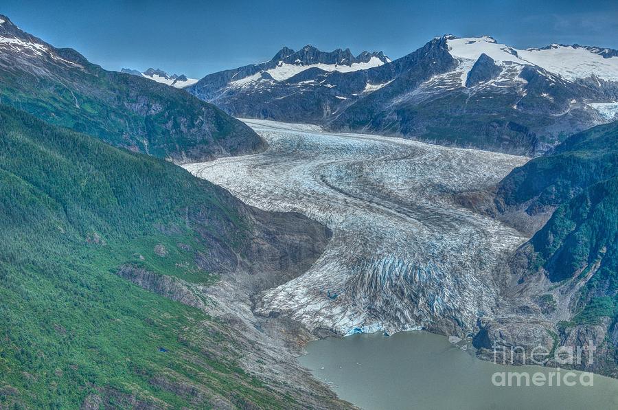 Mendenhall Glacier Juneau Alaska Photograph by Joe Ng