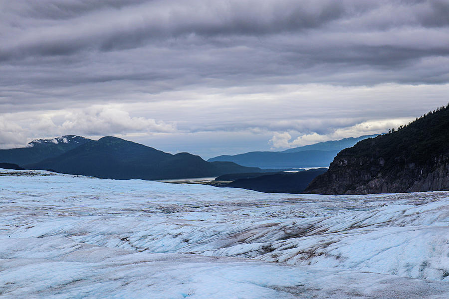 Mendenhall Glacier Long View Photograph by Ed Williams