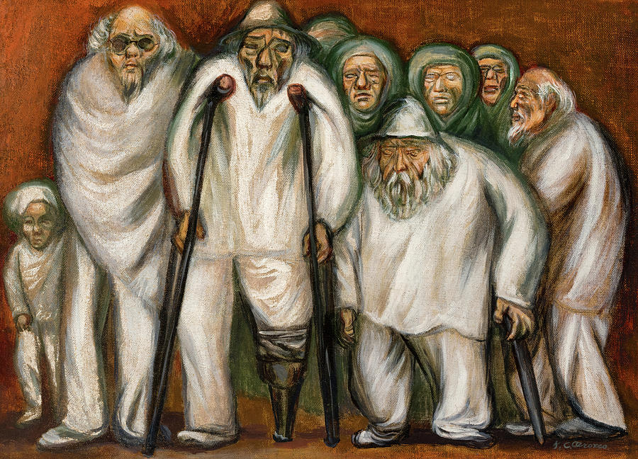 Diego Rivera Painting - Mendigos, Beggars by Jose Clemente Orozco