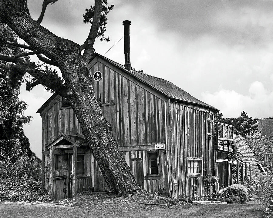 Black And White Photograph - Mendocino House by William Havle
