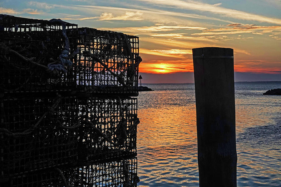 Menemsha Sunset Lobster Traps Chilmark MA Martha's Vineyard New England ...