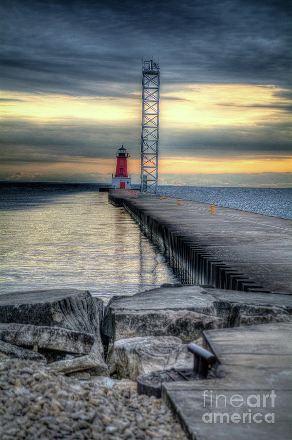 Menominee North Pier Light I Photograph by Deborah Klubertanz | Fine ...