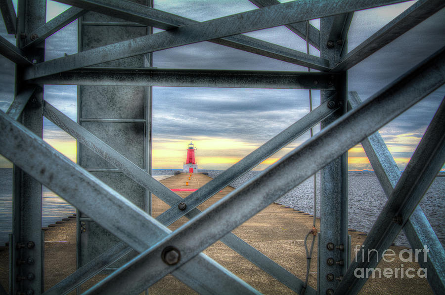 Menominee North Pier Lighthouse II Photograph by Deborah Klubertanz