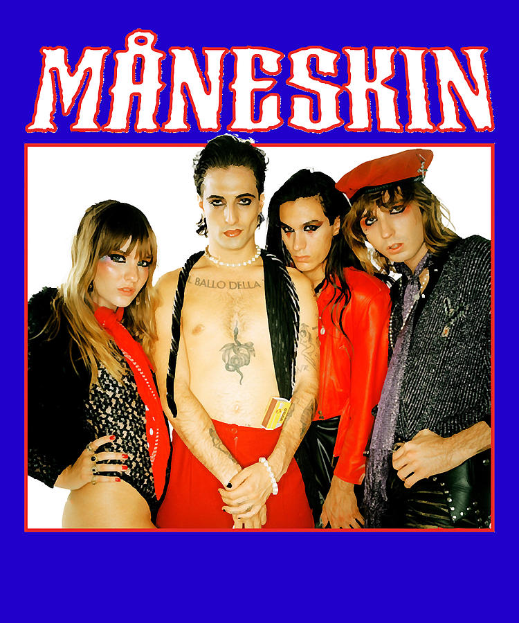 Mens Best Rock Band Maneskin Gifts For Movie Fan Digital Art by Charynn ...