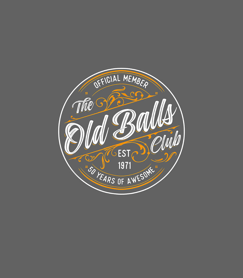 Old Balls Club 50th Birthday Full Color Slim Can Coolers