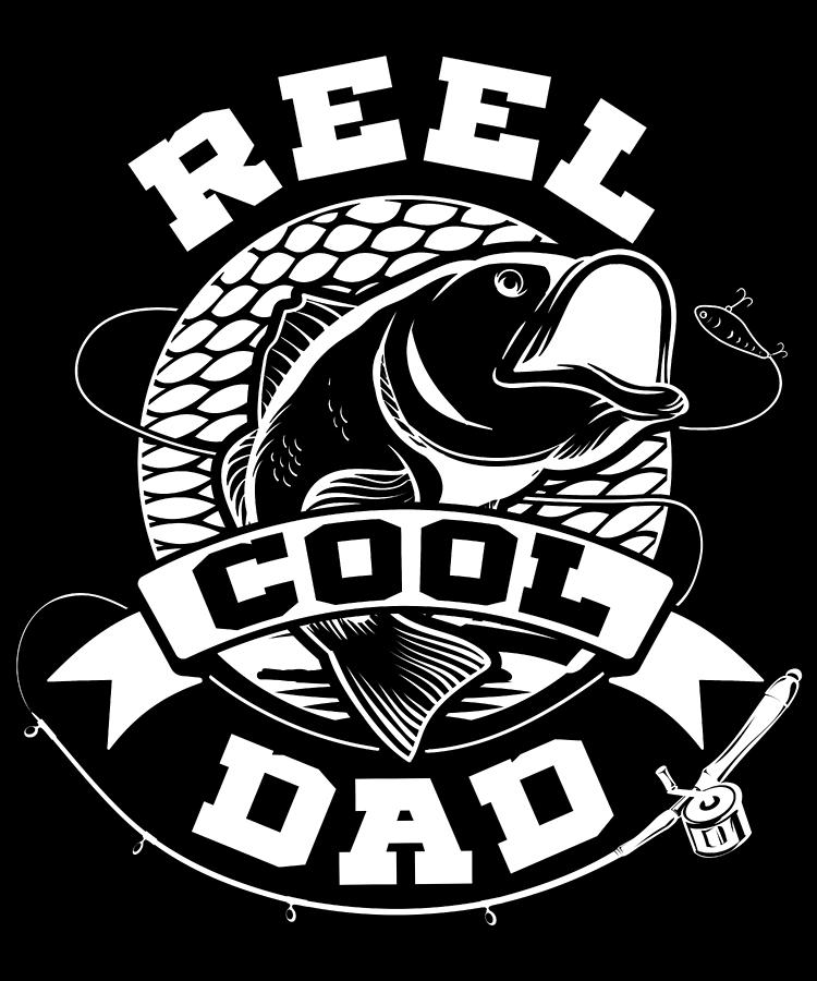 Mens Reel Cool Dad Funny design Great Gift For Fisherman by Art Frikiland