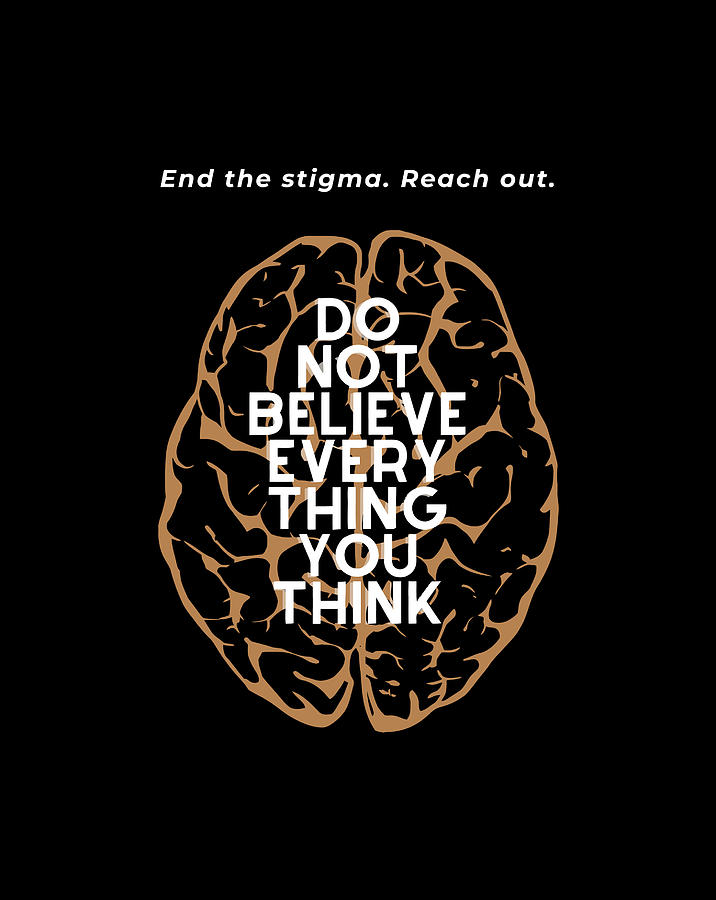 Mental Health Awareness End The Stigma Reach Out Drawing By Grace Hunter