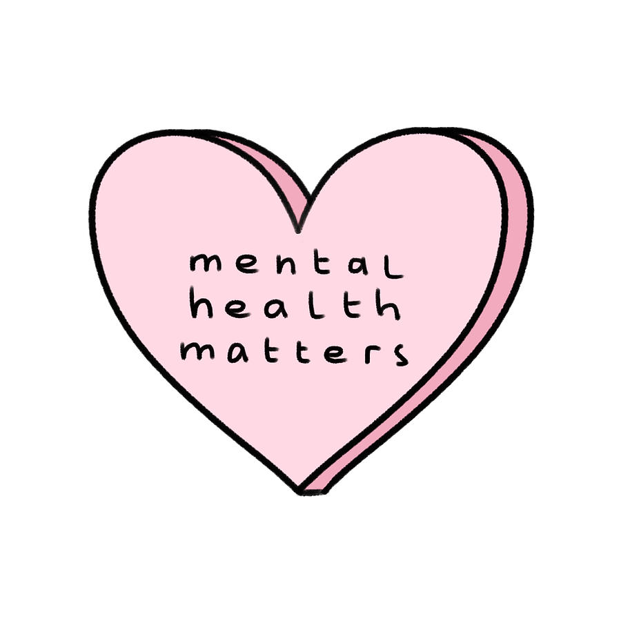 Mental health matters poster vintage painting by elliott thompson