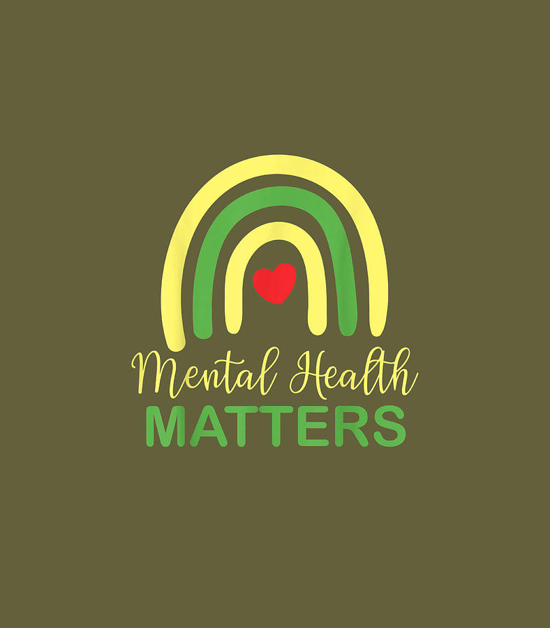 Mental Health Matters Rainbow Retro National Awareness Month Digital ...