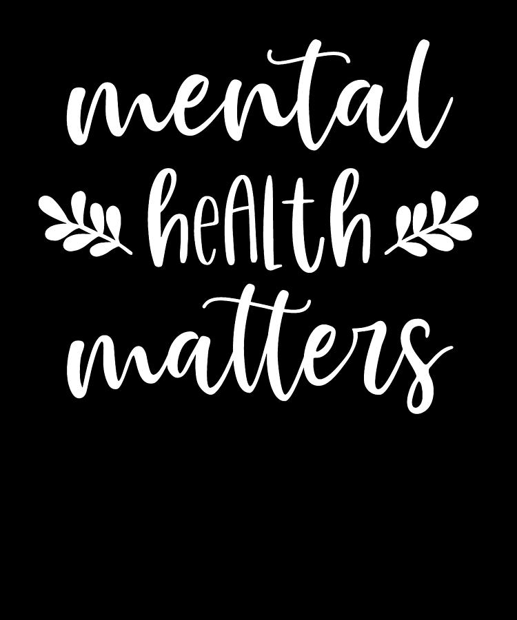 Mental Health Matters Support Ptsd End The Stigma Vintage Digital Art ...