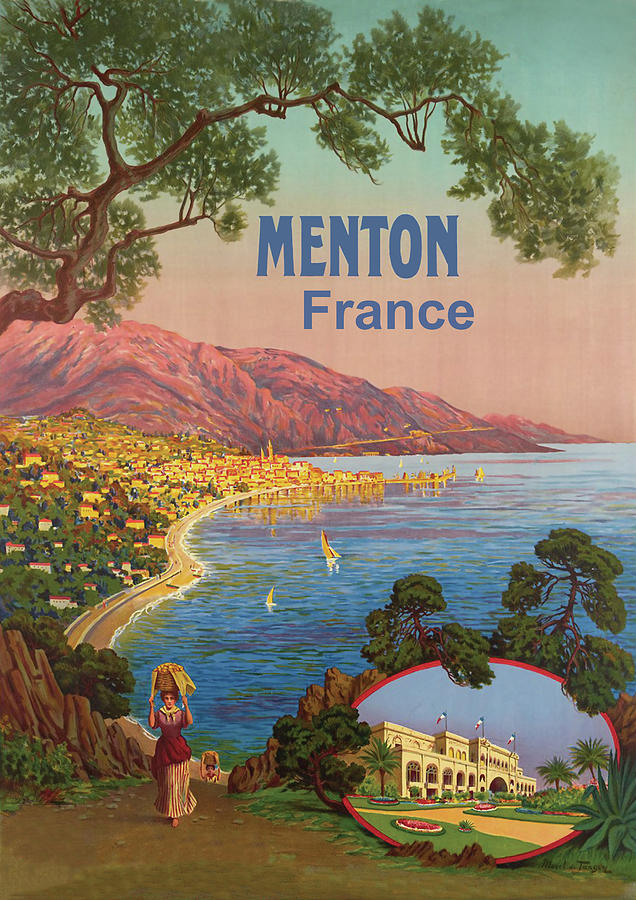 Menton, France Digital Art by Long Shot