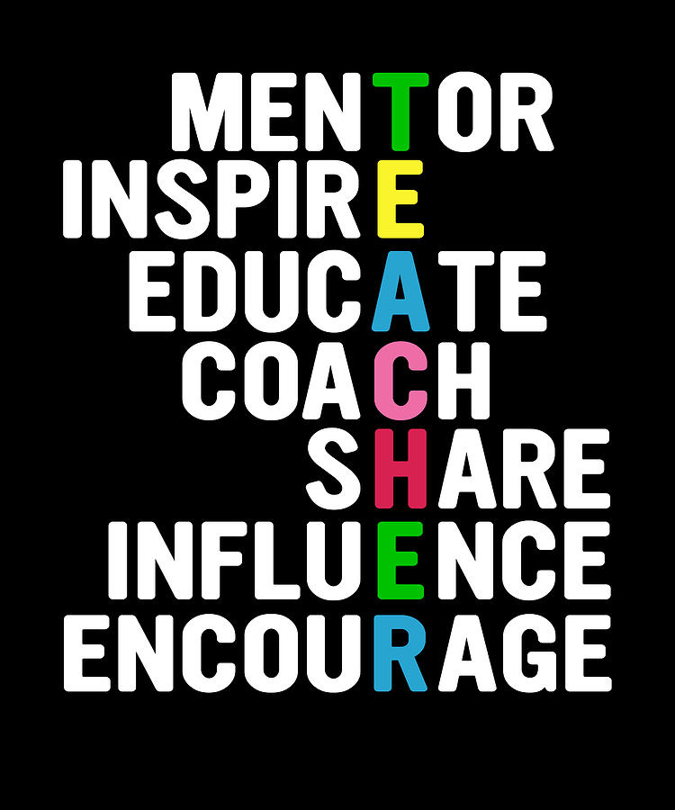 Mentor inspire educate coach share influence Digital Art by Alberto ...