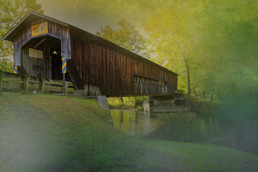 Mentor Road Covered Bridge Photograph by Paul Giglia