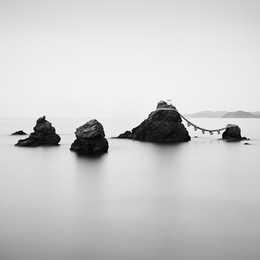 Meoto Iwa Study II. Wedded Rocks, Japan Photograph by Stefano Orazzini