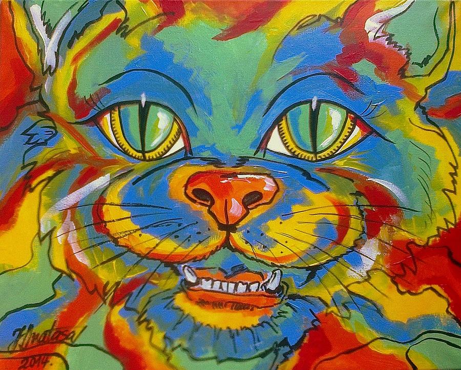 Meow Painting by Natasa Janjatovic - Fine Art America