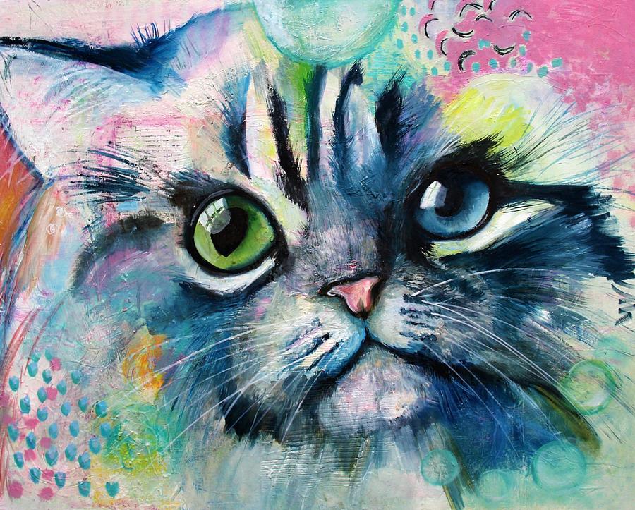 Meow Painting by Naz Kaya - Fine Art America