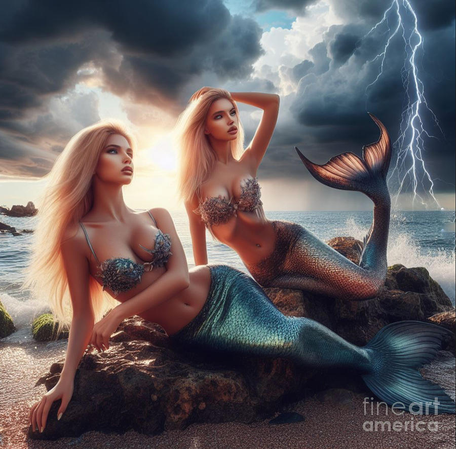 Mermaid Photograph - Mer 16 by Bob Christopher