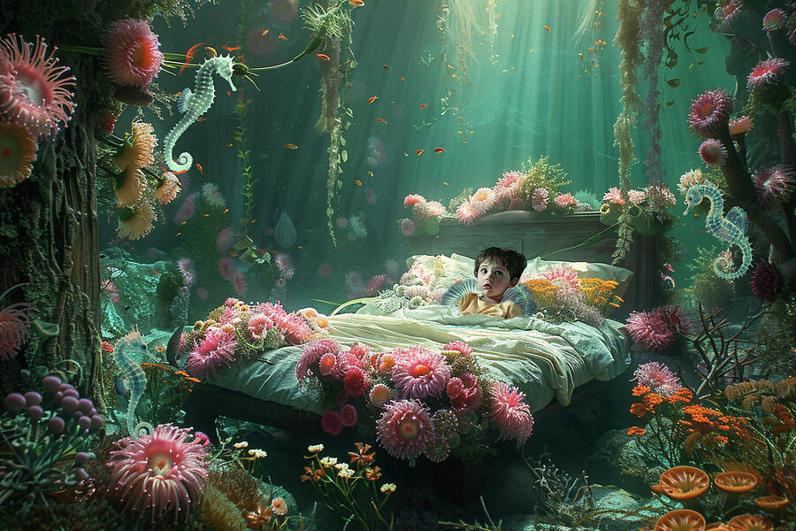 Mer-childs Bedroom Digital Art by Lisa Yount Mer-childs Bedroom Digital Art by Lisa Yount