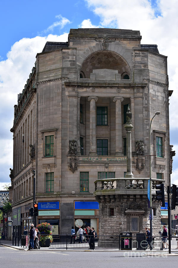 Mercat Building and Mercat Cross, Glasgow Photograph by Yvonne Johnstone
