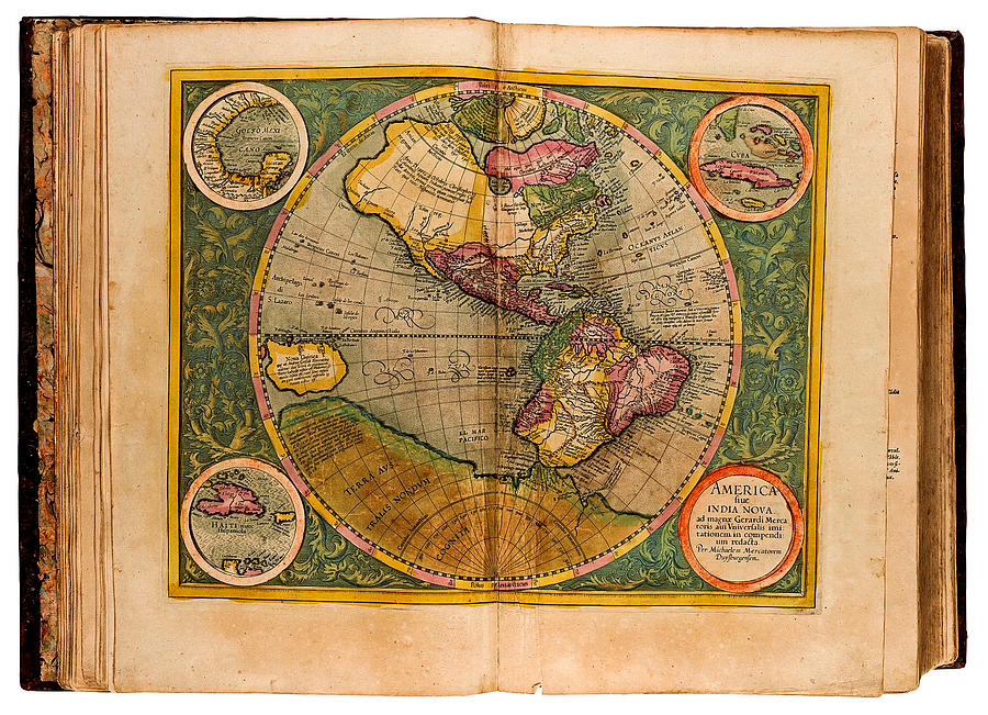 Mercator, Gerard And Jodocus Hondius , Atlas. Amsterdam  Jodocus Hondius, 1613 Painting