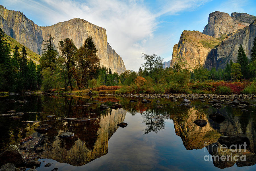 Merced River and El Capitan Photograph by Amazing Action Photo Video