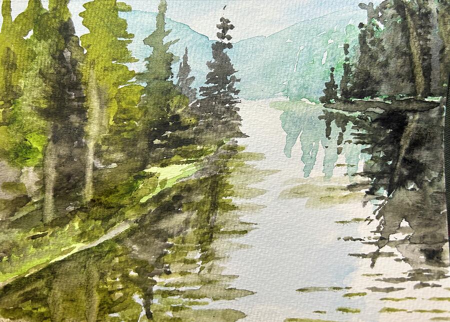 Merced River Yosemite Painting by Larry Whitler Merced River Yosemite Painting by Larry Whitler