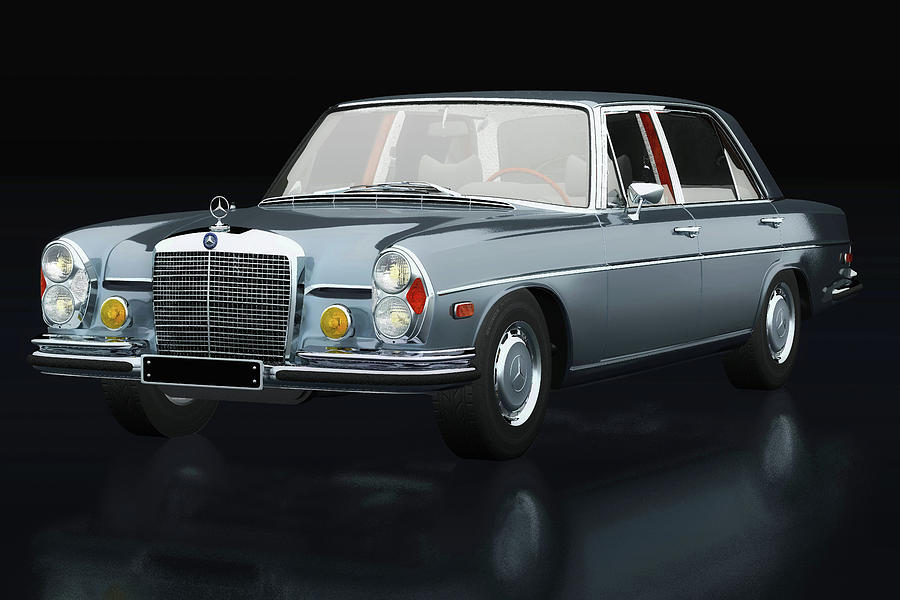 Mercedes 300 SEL three-quarter view Photograph by Jan Keteleer