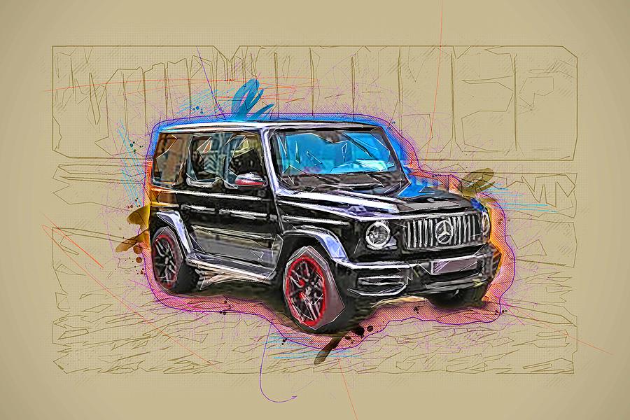 Mercedes Benz G63 Amg Black Suv G Class Gelendevagen German Cars Mixed ...