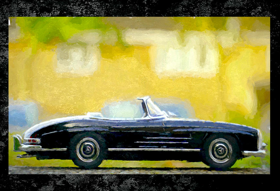 Mercedes In Black Digital Art by Steven Parker