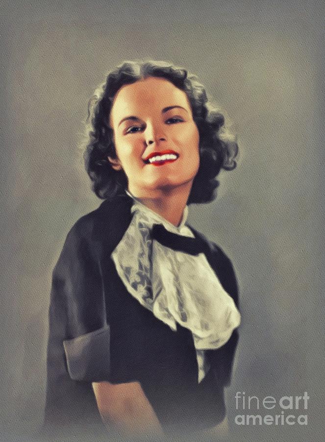 Mercedes McCambridge, Vintage Actress Painting by Esoterica Art Agency