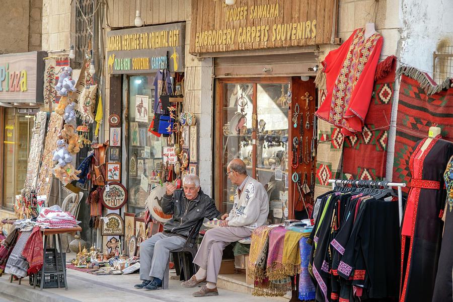 Merchants in Madaba, Jordan Photograph by Dubi Roman