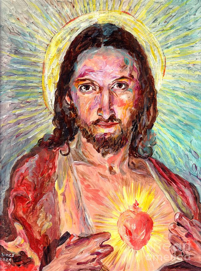 Jesus Christ Painting - Merciful Jesus Portrait by Suzann Sines