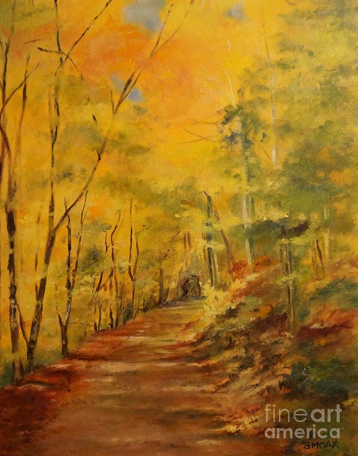 Fall Painting - Merck Forest Vermont by Barbara Moak