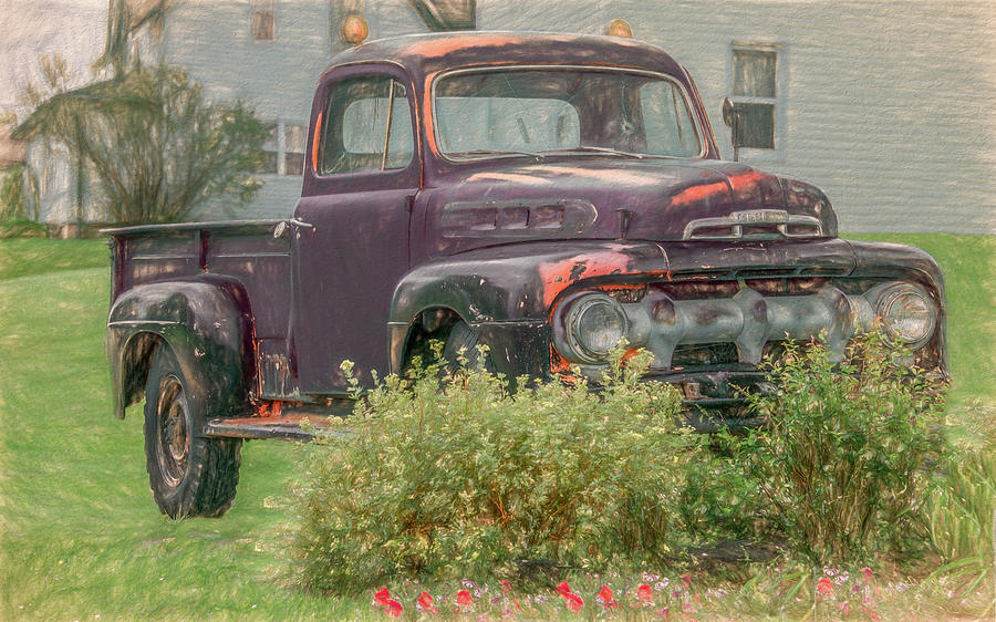 Mercury M Series Truck  Photograph by Marcy Wielfaert