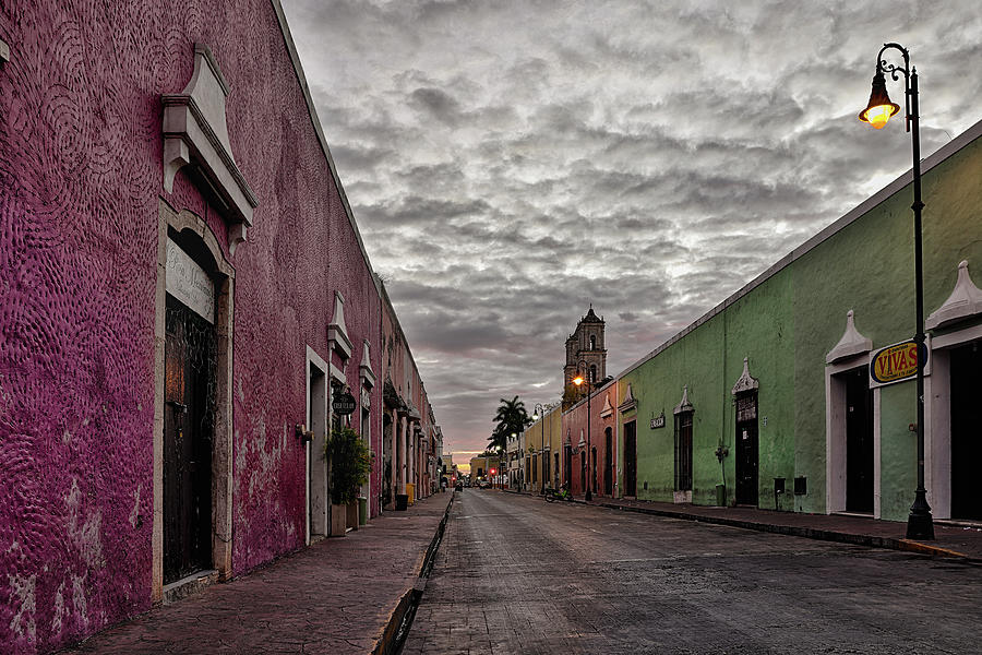 Merida Street In The Morning Photograph by Robert Woodward