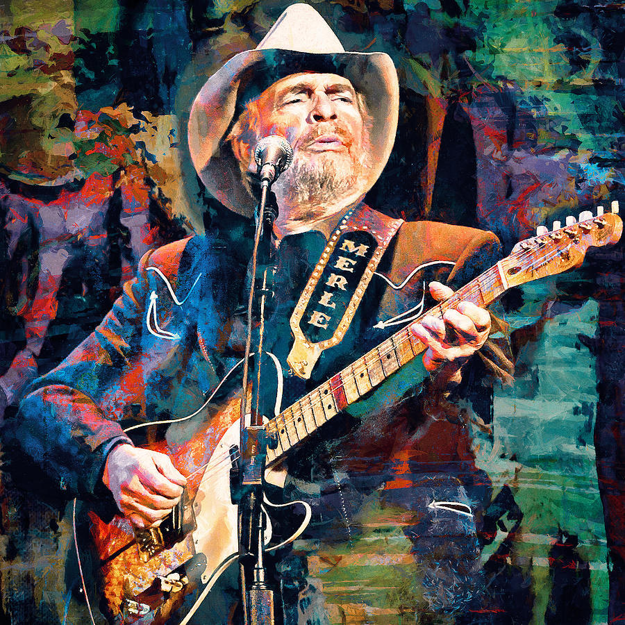 Merle Haggard Mixed Media by Sampad Art - Pixels