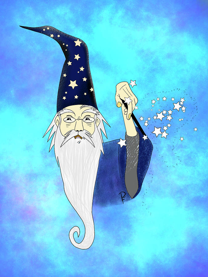 Merlin the Magician Digital Art by Penny FireHorse - Fine Art America