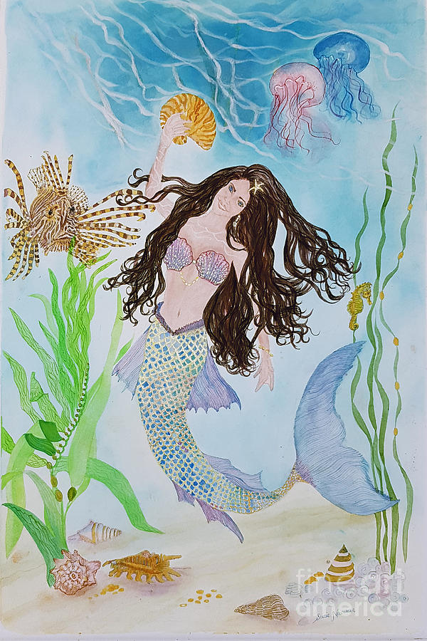 lionfish mermaid drawing