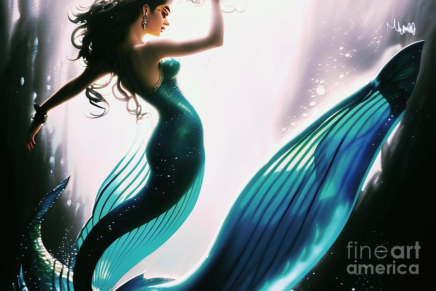 Mermaid Dance Digital Art by Maggie Mineo - Pixels