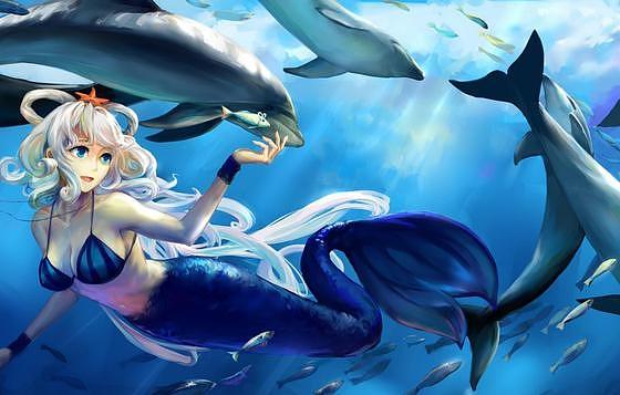 Mermaid Digital Art - Mermaid Dolphin Princess by Royal Palace Arts