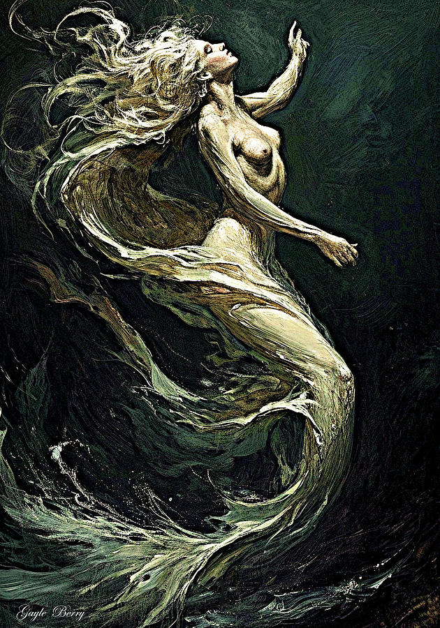 Mermaid Mixed Media - Mermaid Goddess by Gayle Berry