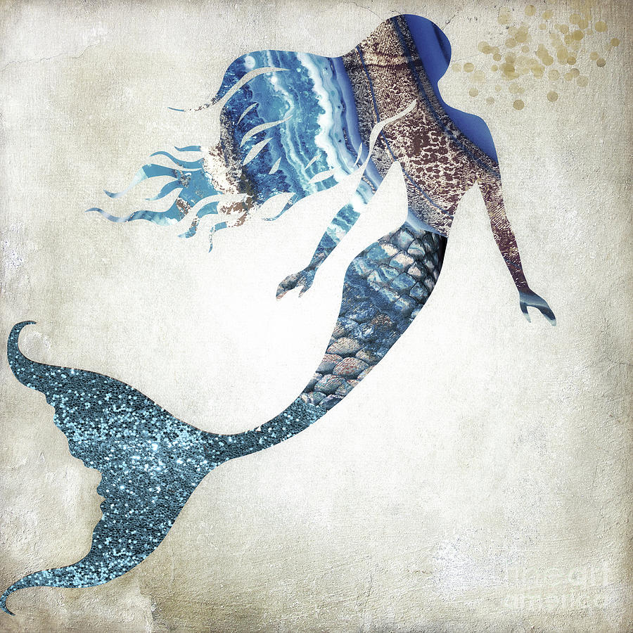 Mermaid I Painting by Mindy Sommers