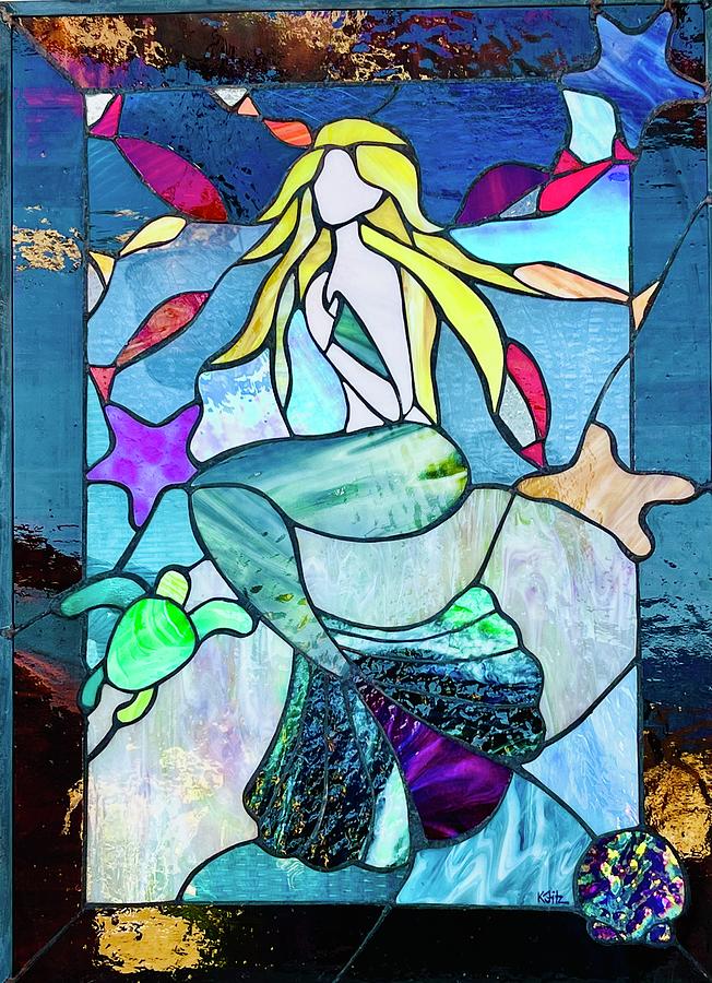 Mermaid Glass Art by Kathryn Fitzgerald - Fine Art America