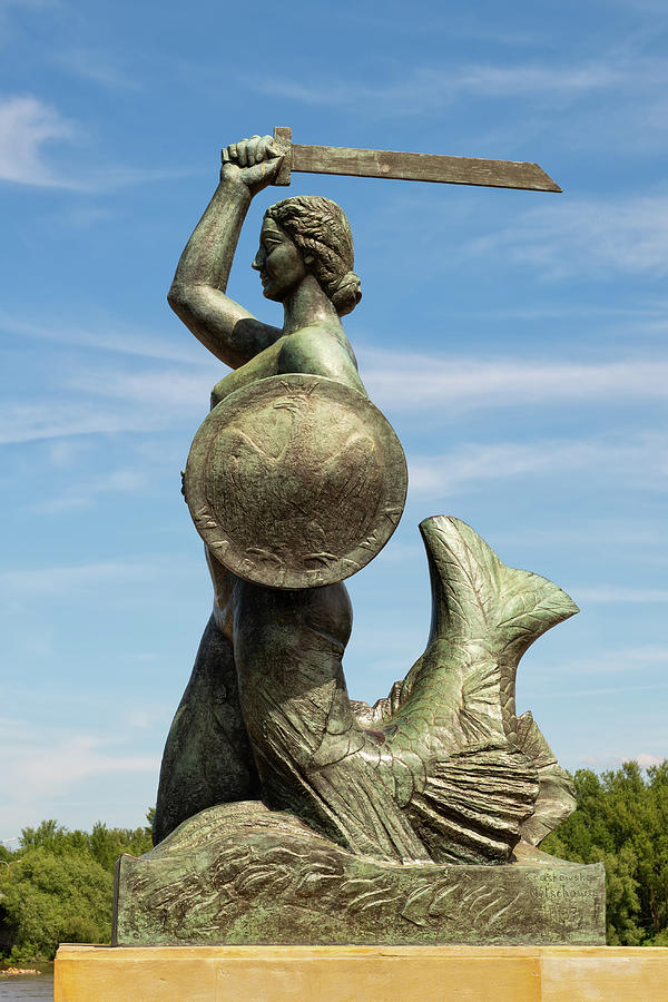 Mermaid Monument In Warsaw Photograph by Artur Bogacki