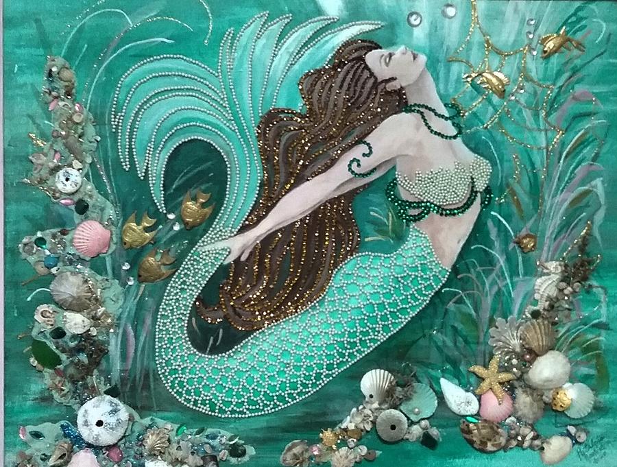 Mermaid  Mixed Media by Patricia Rachidi