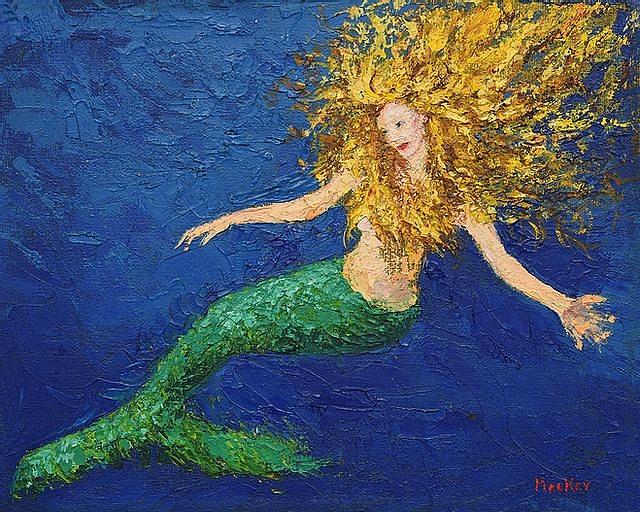 Mermaid Painting by Susan MacKay | Fine Art America