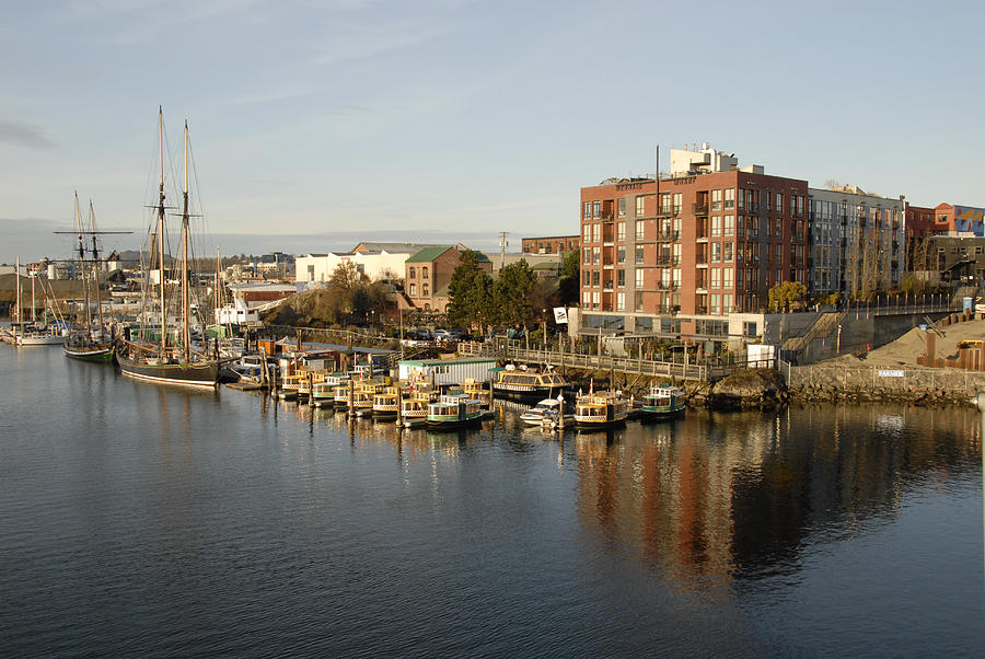 Mermaid Wharf, Victoria Harbour, BC Photograph by Silentfoto