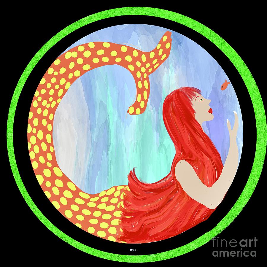 Mermaid2 Digital Art by Elaine Hayward